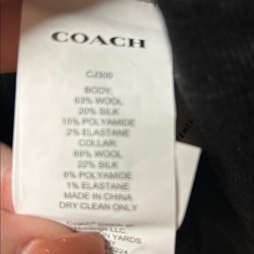 NWT Coach Signature Black Women's Cropped Cardigan Sweater - Picture 9 of 10